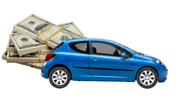 blue car to trade in